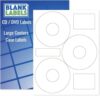 CD/DVD Label Full Face | Qty 20 Disc, 20 Spine | 10 Sheets Total | White Matte | Inkjet & Laser Compatible | Neato CLP-192301 Large Center Holes | Easy to Peel | 3 Per Sheet | Blank Label