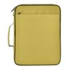 CEBUGI Old Gold Solid Color File Folder with Labels Accordion File Organizer A4 Letter Size with 3 Ring Binder for Documents Office