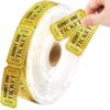 Ceiba Tree 1000Pcs Golden Tickets Admit One Raffle Tickets Single Roll for Events Entry Movie Party Classroom Reward Carnivals