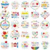 Ceiba Tree 375Pcs Thank You Teacher Label Stickers 1.5 Inch Teachers Appreciation Week Gifts Stickers for Envelope Seal Greeting Cards Boxes Bags Party Favor Decorations