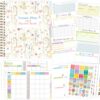 Ceiba Tree Undated Teacher Planner Lesson Planner and Record Book 8.5x11 inch Gradebook Attendance Book 10 Months 50 Weeks Lesson Plan 7 Period Days Vertically Down The Side Floral
