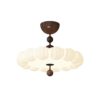 Ceiling Light Modern LED 3 Color Dimmable Plastic Iron Rubber Wood Lamp Minimalist Flush Mount for Bedroom Living Room Dining Café Interior Home Decor C-25