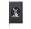 Celestial Eagle On Crystal Mountain Hardcover Journal, Black