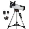 Celestron - 114LCM Computerized Newtonian Telescope - Telescopes for Beginners - 2 Eyepieces - Full-Height Tripod - Motorized Altazimuth Mount - Large 114mm Newtonian Reflector