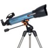 Celestron Inspire 100AZ Refractor Telescope with Built-in Smartphone Adapter, Blue