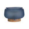 Ceramic Wax Melt Warmer with Light, Electric Fragrance Wax Warmer for Home, Decorative Scent Warmer with Removable Dish, Seaglass Blue Design for Bedroom, Living Room & Office