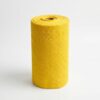 CeramXlEYI Tear Away Cleaning Cloth Roll, 1 Roll / 75 Sheets, Reusable Polyester Cleaning Wipes, Washable Dish Rags, Textured Cleaning Towels for Kitchen Countertop Bathroom Car and Home, Yellow
