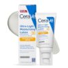CeraVe Ultra-Light Moisturizing Lotion With SPF 30, Daily Face Moisturizer with SPF, Formulated with Hyaluronic Acid & Ceramides, Broad Spectrum SPF, Oil Free, Matte Finish, 1.7 Ounce (Pack of 12)