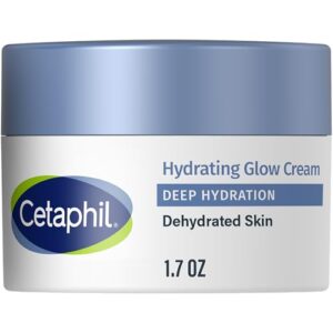 Cetaphil Deep Hydration Healthy Glow Daily Face Cream, 1.7 oz, 48 Hour Dry Skin Face Moisturizer for Sensitive Skin, With Hyaluronic Acid, Vitamin E & Vitamin B5 (Pack of 12)