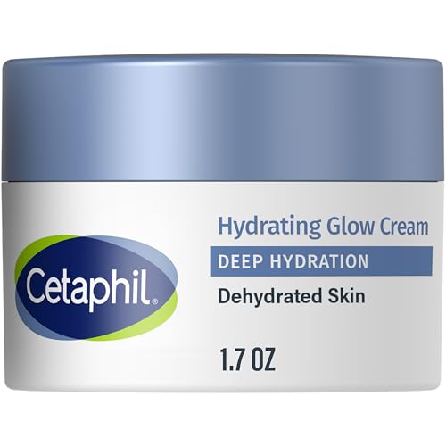 Cetaphil Deep Hydration Healthy Glow Daily Face Cream, 1.7 oz, 48 Hour Dry Skin Face Moisturizer for Sensitive Skin, With Hyaluronic Acid, Vitamin E & Vitamin B5 (Pack of 12)