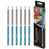 Cezanne Creative Mark Premium Colored Pencils Brilliant Blue 6 Pack - Highly-Pigmented Drawing Pencils - Coloring Pencils for Drawing, Blending, Coloring, and More