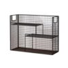 cfycfy987 Bookshelf Desktop Industrial Style Iron Bookshelf Large Capacity Multipurpose Home Organizer Rack Bedroom