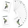 Chair Yoga Exercise Cards for Seniors Adults - 36 Poses Seated Stretch Routine with Step-by-Step Illustrations, Portable Workout Deck for Office Home Daily Fitness Mobility Recovery, 2.4" x 3.5"