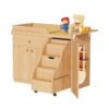 Changing Table with Stairs, Montessori Diaper Station for Daycare & Home (Right Stairs)