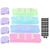 Changor Children Balance Beam Stepping Stones Set with NonSlip Pads for Balance Training Fun Playtime Activities, Plastic Design, 8 Pieces