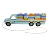 Channie's Woody the Fun Truck – Wooden Pull Along Toy with 20 Shape Sorting Blocks – Counting, Stacking & Motor Skills Learning Toy for Kids Ages 3+