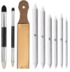 Charcoal Pencil Sharpener 12set Blending Stumps and Tortillions Paper Art Blenders with Sandpaper Pencil Sharpener Pointer Artist Set