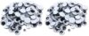 Charles Leonard Creative Arts Wiggle Eyes, Round, Assorted Sizes, Black, 100/Bag (64500) (Pack of 2)