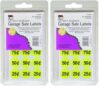 Charles Leonard Garage Sale Price Labels, Blank and Pre Priced Round Self Adhesive Stickers, 3/4 Inch Diameter, Yellow, 306/Box (72290) (Pack of 2)