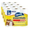 Charmin Essentials Strong Toilet Paper, 9 Mega Rolls = 36 Regular Rolls (Pack of 4)
