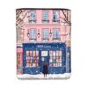 Charming Pink Bookstore Graphic Book Sleeve with Front Pocket 11.8"X9", Waterproof Oxford Protector Case for Hardcover Paperback Journal for Travel Office