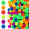 Charniol 500 Pcs Spiky Small Porcupine Balls Mini Stress Sensory Hedge Balls Calming Soft Sensory Fidget Toys Bright Assorted Colors for Party Favors Home Office Stress Relief (Mixcolor)