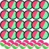 Charniol Kids Toys Toss and Catch Game Set Beach Outdoor Ball Sports Games Toss and Catch Ball Nylon Toys for Adults Kids(Pink Green,24 Paddles 12 Balls)