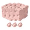 Cheese Squeeze Toy Slow Rising Stress Relief Toy, Sensory Cube Fidget Gadget, Soft Rebound Foam Anxiety Reducer, Novelty Desk Decor Office Classroom Gift Pink 3pcs