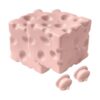Cheese Squeeze Toy Slow Rising Stress Relief Toy, Sensory Cube Fidget Gadget, Soft Rebound Foam Anxiety Reducer, Novelty Desk Decor Office Classroom Gift Pink 2pcs
