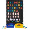CHEFAN Bilingual Spanish-English, Felt Letter Board for Toddlers, 45''X25” Large Flannel Board for Wall, Learn Spanish and English for Kids, Niñas, Niños, Bebes