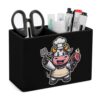 Chef Cow Grill Meat Desk Organizer PU Leather Caddy Holder