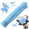 Chenille Stems - Anti Shedding Craft Supplies - Pipe Cleaner Wrapping DIY Kits - for Kids Boys Classroom Preschool Birthday Holiday Party Home Decor Modeling Sculpting