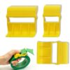 ChenShuo Multifunctional Tape Dispenser, Portable Adhesive Tapes Cutter Caps for Various Tape Size, Efficient Cutting Tool for Office Home Renovation Art Decor Packing Craft Tape, Yellow