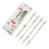 Cherries Plastic Automatic Mechanical Pencil, 4Pieces 0.5mm Break Resistant Draft Pen with Ergonomic Grip, Aesthetic Office School Stationary Supplies for Drawing Note Taking