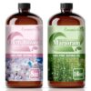 Cherry Blossom Essential Oil 8 Fl Oz (240Ml) and Marjoram Essential Oil 16 Fl Oz (480Ml) Fragrance Oil for Aroma Diffuser,Humidifier,Home Fragrance,Spa,Cleaning,Body Care,Massage,Yoga,DIY Candle