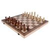 Chess 2 in 1 Chess Set Wooden Board Games with Instructions Folding Chess Game for Tournament Professional Beginners Non-Magnetic