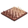 Chess 2 in 1 Magnetic Wooden Chess and Checkers Set Foldable for Adults & Kids Travel Chess Set