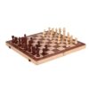 Chess 2 in 1 Magnetic Wooden Chess and Checkers Set Foldable for Adults & Kids Travel Chess Set