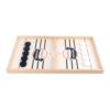 Chess Fast Sling Puck Game Fast Action Wooden Air Hockey Board Games for Adults, Family Night or Friends Party