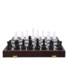 Chess Magnetic Chess Set 2-in-1 Chesses and Checkers Luxury Set with Foldable Board for Home Entertainment