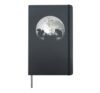 Chess Player Cat Squirrel Moon Chess Figures Hardcover Journal, Black