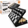 Chess Sets Travel Board Games: Magnetic Folding Chess Board with Instructions Teen Gifts Family Games Educational Toys for Kids and Adults