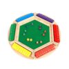 Chess Shut The Box Dice Game for 1-6 Players Wooden Board Table Math Game for Adults Family Home