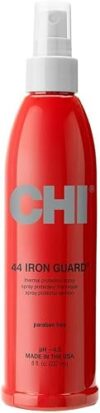CHI 44 Iron Guard Thermal Protection Spray for Hair, Heat Damage Shield with Ceramic Minerals, Lightweight Styling Spray, Frizz Control & Shine Enhancer, 8 Fl Oz (Pack of 12)