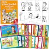 chiazllta 40 Pack Story Coloring Books Mini Coloring Story Book Bulk Leveled Early Guided Reading First Grade for Toddler Preschool Kindergarten Kid Birthday Favor Classroom Activity Supplies(Orange)