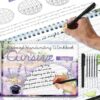 chiazllta Grooved Cursive Handwriting Workbook with Disappearing Ink Pens Magic Reusable Grooved Cursive Writing Practice for Beginners Kids Kickoff Student Workbook Homeschooling Supplies (Poems)
