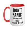 Chief Science Officer Ceramic Mug, Red/White, 15oz