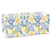 CHIFIGNO 4-Compartment Desktop Organizer Stationery Holder, Acrylic Makeup Brush Organizer for Vanity, Vintage Lemon Fruits