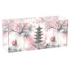 CHIFIGNO Desktop Organizer Stationery Holder, 4-Compartment Office Supplies Organizer for Countertop Desk, Japanese Cherry Blossom