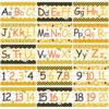 Chiisong 15 Pcs Alphabet Line Bulletin Board Set 26 Upper & Lower Case Letters Plus 0-20 Numbers Border ABC Alphabet Classroom Decoration for Preschool Kindergarten Classroom Wall Decor (Bee)